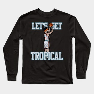 klay thompson tropical toon Long Sleeve T-Shirt